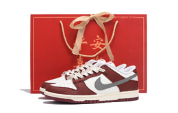Nike Кроссовки для скейтбординга Dunk Coverage с противоскользящим и износостойким верхом, женские, красные hj3491-161(team拾伍-女款正红五sbox) | red