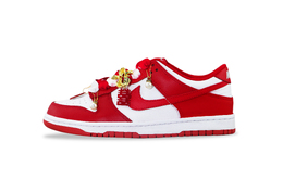Nike Кроссовки для скейтбординга Dunk, устойчивые к истиранию, низкие, унисекс, красные dd1873-116(team129-喜结连理-无) | red