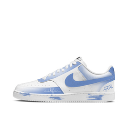 Nike Кроссовки Court Vision 1 Dream Of Cerulean с амортизацией, износостойкие, низкие, для скейтбординга, унисекс, белые, синие dh2987-101（team796-蔚蓝之梦） | white blue