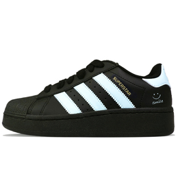 Adidas Кроссовки для скейтбординга SUPERSTAR XLG с противоскользящим износостойким эффектом, низкие, унисекс, черные, синие ig9777（team40-甜美微笑蓝） | black blue