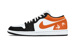 Jordan Баскетбольные кроссовки Air 1 Crush Star Moon Balance Low Top Vintage, унисекс, черно-оранжевые 553558-165(team992-扣碎星月) | black orange