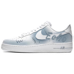 Nike Кроссовки для скейтбординга Air Force 1 Resound Coverage с амортизацией, износостойкие, низкие, унисекс, сине-серые cw2288-111(team770-echol) | blue gray