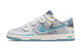 Nike Кроссовки для скейтбординга Dunk Island Holidays, износостойкие, серо-синие, унисекс hf5441-001(team692-海岛假日) | light blue