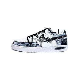 Nike Кроссовки для скейтбординга Court Vision 1 Snow Night Mist, износостойкие, низкие, унисекс, черные dh2987-101（team1337-雪夜迷雾） | black