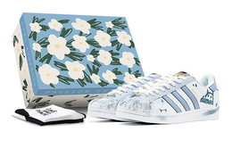 Adidas Кроссовки для скейтбординга Superstar Low Top, унисекс, синие, белые eg4958(teams-蓝白小怪兽s-box) | light blue