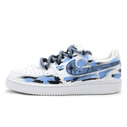 Nike Кроссовки для скейтбординга Court Vision 1, унисекс, низкие, серо-синие dh2987-101(team1035-静谧之心) | blue gray