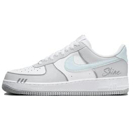 Nike Кроссовки Air Force 1 Premium Cool Gray, износостойкие, низкие, для скейтбординга, унисекс, белые, серые fj4146-100(team796-高级酷灰) | white gray
