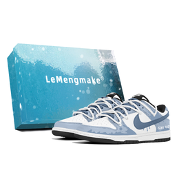 Nike Кроссовки для скейтбординга Dunk, устойчивые к истиранию, низкие, унисекс, синие, белые dd1391-100(team399-潮汐记忆s-box) | blue white