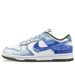 Nike Кроссовки для скейтбординга Dunk Cushioning, износостойкие, унисекс, белые, синие dd1503-120(team877-蔚蓝轨迹） | white blue