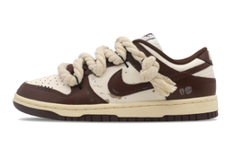 Nike Кроссовки для скейтбординга Dunk с низким верхом, износостойкие, женские, коричневые, белые dd1503-124(team269-咖啡奶豆) | brown white