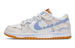 Nike Кроссовки для скейтбординга Dunk Pale Blue, устойчивые к истиранию, унисекс, бежевые, белые, синие fq6965-700(team864-苍蓝) | beige white blue