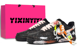 Nike Кроссовки для скейтбординга Court Vision Low, износостойкие, унисекс, черно-оранжевые dh2987-002(team400-粉粉云男女款橙) | candy orange shopping bag