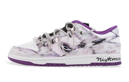 Nike Кроссовки для скейтбординга Dunk Shock Absorbers Low Top унисекс серо-фиолетовые dv0833-107(team889-午夜梦旅) | gray purple
