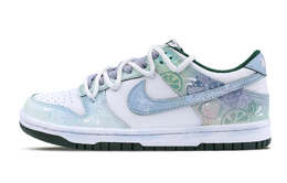 Nike Кроссовки для скейтбординга Dunk Low Top унисекс белые синие зеленые dd1391-101(team611-缤纷夏日) | cyan