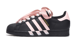 Adidas Низкие износостойкие кроссовки для скейтбординга SUPERSTAR, унисекс, черно-розовые eg4959(team拾伍-男女同款黑粉五) | black pink