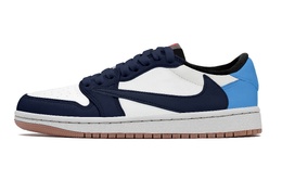 Jordan Баскетбольные кроссовки Air 1 Vintage, унисекс, низкие, белые dz4137-700(team1036- 黑曜石) | blue