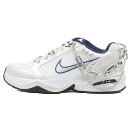 Nike Кроссовки Air Monarch 4 Silver Chain Swift Wind, устойчивые к истиранию, низкие, массивные, унисекс, серебристо-белые 415445-102（team1341-银链疾风） | silver white