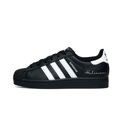 Adidas Кроссовки для скейтбординга Superstar 2 Low Top унисекс, черные, белые ji0079（team531-大气） | black white