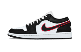 Jordan Баскетбольные кроссовки Air 1 Blazing Fury Balance Low Top Vintage унисекс, черные, белые 553558-165(team992-赤炎烽火) | black white