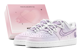 Nike Кроссовки для скейтбординга Court Vision Low, женские, низкие, розовые cd5434-100(teams2-芋泥兔兔s-box) | light lavender