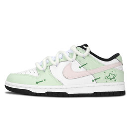 Nike Кроссовки для скейтбординга Dunk Black White, Forest Arrow Trail, устойчивые к истиранию, унисекс, зеленые dd1391-100（team883-森矢光迹） | green
