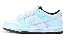 Nike Кроссовки для скейтбординга Dunk, устойчивые к истиранию, низкие, унисекс, синие, белые dd1391-100(team1326-冰蓝云波) | blue white