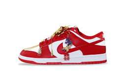 Nike Кроссовки для скейтбординга Dunk, устойчивые к истиранию, низкие, унисекс, красные dd1873-116(team840-龙凤呈祥-无礼袋) | red white
