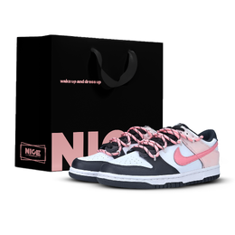 Nike Легкие низкие кроссовки для скейтбординга Dunk Pink Trace с амортизацией унисекс розового цвета dd1503-101（team616-粉影迹sbox) | pink