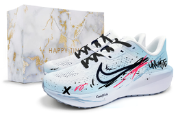 Nike Кроссовки Quest 6 с амортизацией и воздухопроницаемостью, низкие, унисекс, светло-голубые fd6033-100(team852-涂鸦轨迹) | light blue