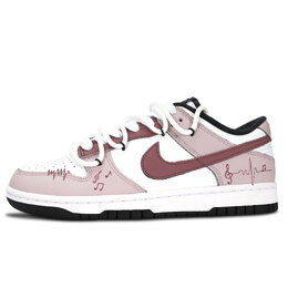 Nike Кроссовки для скейтбординга Dunk Low Top унисекс красные dd1391-100（team883-玫瑰音符） | red
