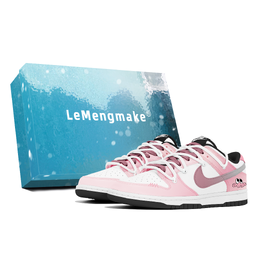 Nike Кроссовки для скейтбординга Dunk, устойчивые к истиранию, розовые, унисекс dd1391-100(team399-草莓绷带s-box) | pink