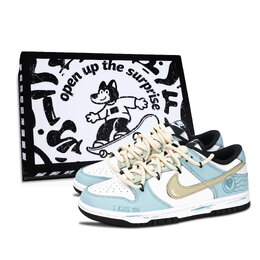 Nike Кроссовки для скейтбординга Dunk Heart Postmark, износостойкие, синие, унисекс dd1391-100（team883-爱心邮戳男鞋盒） | blue