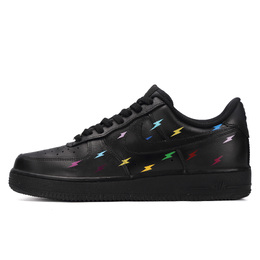 Кроссовки для скейтбординга Air Force 1 Thunder Lightning, износостойкие, низкие, унисекс, разноцветные, черные Nike, Multicolor Black cw2288-001（team342-雷霆闪电） | multicolor black