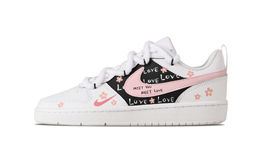 Nike Кроссовки для скейтборда Court Vision 1 Wen Love, устойчивые к истиранию, низкие, унисекс, розовые, черные dh2987-101(team1374-文爱） | pink black