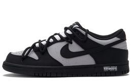 Nike Кроссовки для скейтбординга Dunk, устойчивые к истиранию, низкие, унисекс, черно-серые hf5441-100(team734-灰色轨迹} | black