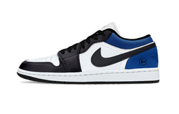 Jordan Баскетбольные кроссовки Air 1 Hiroshi Fujiwara, износостойкие, винтажные, низкие, унисекс, черно-синие 553558-165(team806-藤原浩) | black blue