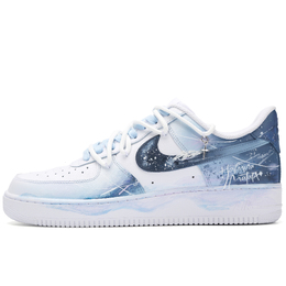 Nike Кроссовки для скейтбординга Air Force 1 Starlight Chord, устойчивые к истиранию, низкие, унисекс, сине-белые cw2288-111（team342-星光和弦） | blue white