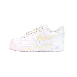 Nike Кроссовки Air Force 1 для скейтбординга, износостойкие, белые, унисекс cw2288-111（team935-七色彩虹） | white