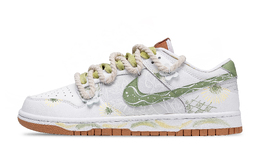 Nike Кроссовки для скейтбординга Dunk Small Daisy, износостойкие, унисекс, белые, зеленые fq6965-700(team420-小雏菊) | white green