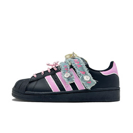 Adidas Низкие износостойкие кроссовки для скейтбординга SUPERSTAR Coverage, унисекс, розовые eg4959(team668-梦玲珑） | pink