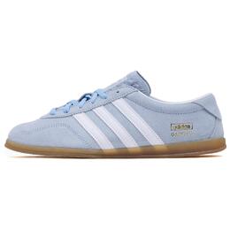 Женские замшевые кроссовки Adidas Gazelle Lo Pro с тремя полосками Adidas, Blue/White jr8893 | blue/white