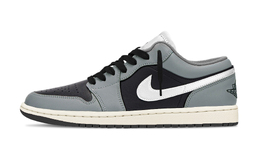 Jordan Баскетбольные кроссовки Air 1 Vintage, унисекс, низкие, белые 553558-152(team992-小黑灰脚趾) | black white gray