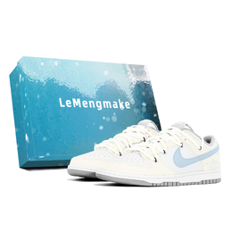 Nike Кроссовки для скейтбординга Dunk Lemon Joy, износостойкие, женские, белые, желтые, синие dd1503-103(team778-蓝黄小狗s-box) | white yellow blue