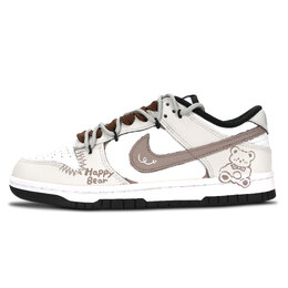 Nike Кроссовки для скейтбординга Dunk Black White, Soft Bear, устойчивые к истиранию, унисекс, цвета хаки dd1391-100（team883-温柔小熊） | khaki