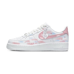 Nike Кроссовки Air Force 1 Pink Mist Sky, несоответствующие цвета, низкие, женские, для скейтбординга, сине-розовые dd8959-100（team1267-粉雾漫空） | blue pink