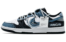 Nike Кроссовки для скейтбординга Dunk, устойчивые к истиранию, низкие, унисекс, черные, белые, синие hf5441-100（team260-月夜银光qd） | black white blue