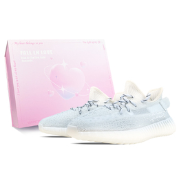 Adidas Кроссовки Yeezy Boost 350 V2, повседневные, унисекс, низкие, белые hq6316(team40-水瓶座s-box) | aquarius-sweet box