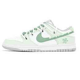Nike Кроссовки для скейтбординга Dunk Lemon Joy, износостойкие, женские, белые, зеленые dd1503-103(team778-白雾青苔) | white green