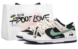 Nike Кроссовки для скейтбординга Dunk Panda Green Grape Low Top унисекс, черные, белые hf5441-100(team62-小熊猫青提) | black white
