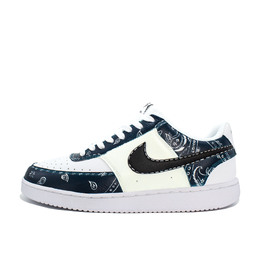 Nike Кроссовки Court Vision Shock Absorbers Low Top для скейтбординга унисекс, темно-синие dh2987-101(team1308-暗纹 ） | dark blue/white